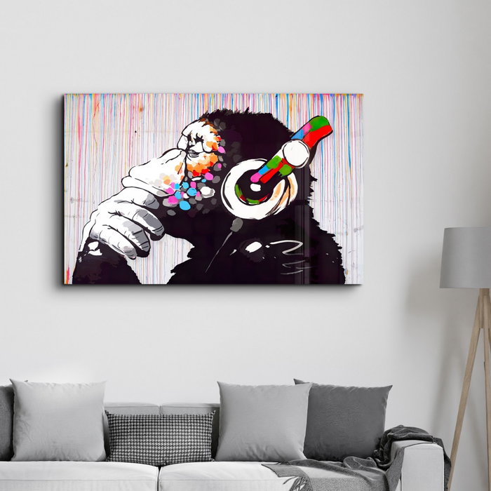 Wallity Pintura Decorativa de Vidrio Templado Multicolor 46 x 72 cm